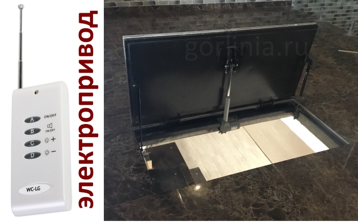 Пример установки механизма с электрическим приводом на объекте