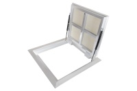 Люк в подвал Периметр 1000х1100п откидной алюминиевый