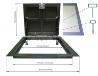 Напольный люк Стелс 800*1100п образец